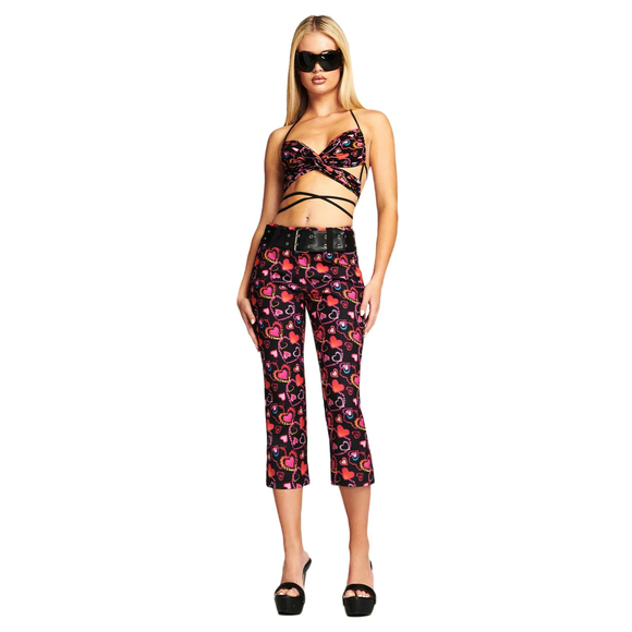 I.AM.GIA Heart Cropped Pants - Picture 1 of 3